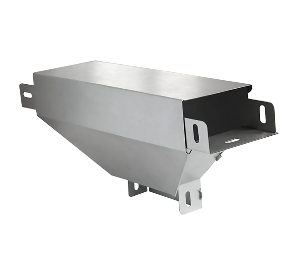 Т ответвитель вертикальный вниз с разворотом 90' STOVNR90*100*80*1,0 INOX