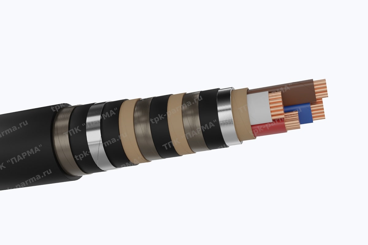 Фотография провода Кабель СБ2лШв 3х70+1х35 - 1кВ